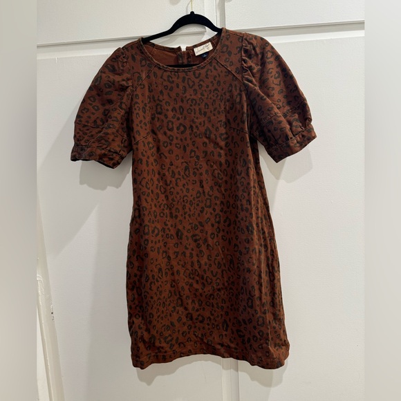 Target Denim Leopard Print Dress - Picture 4 of 11